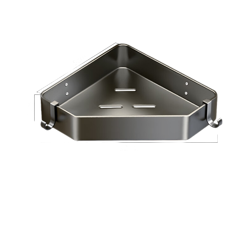 创艺老匠 三角置物架 枪灰色 WY9240501(单位：个)  