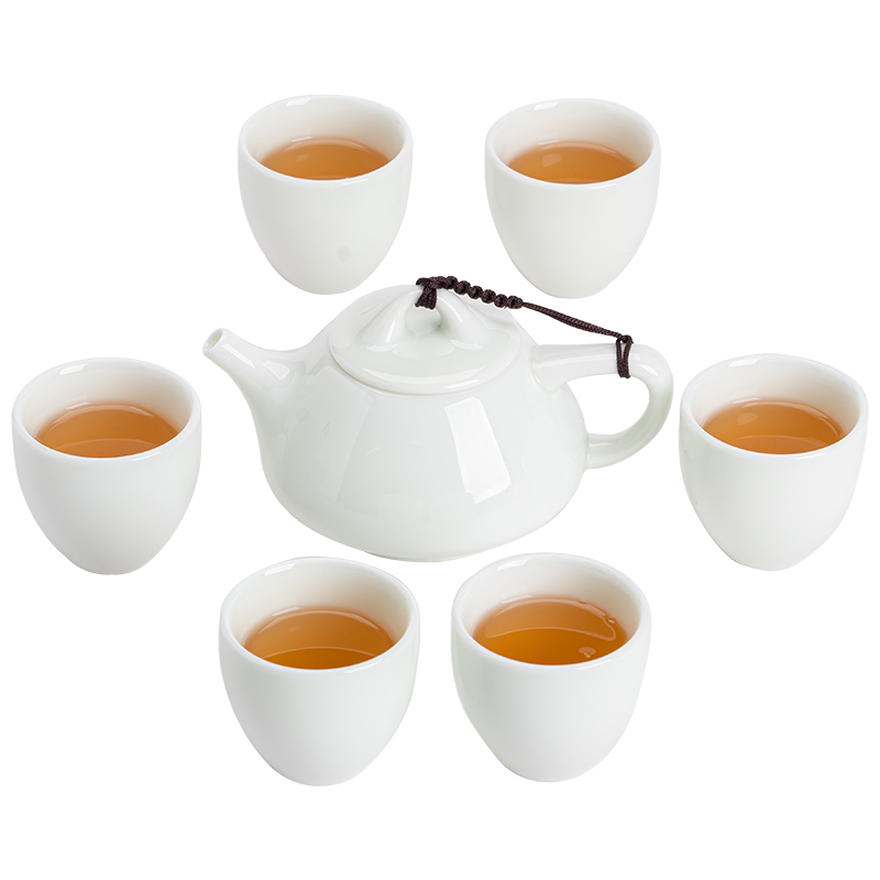 苏氏陶瓷（SUSHI CERAMICS） 翡翠玉羊脂玉 7件套 羊脂玉瓷 青色（单位：套）