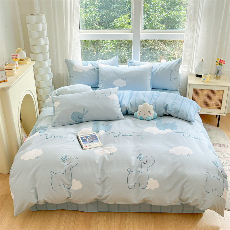 雅鹿甄品全棉四件套2*2.3米（单位：床） 睡梦鹿