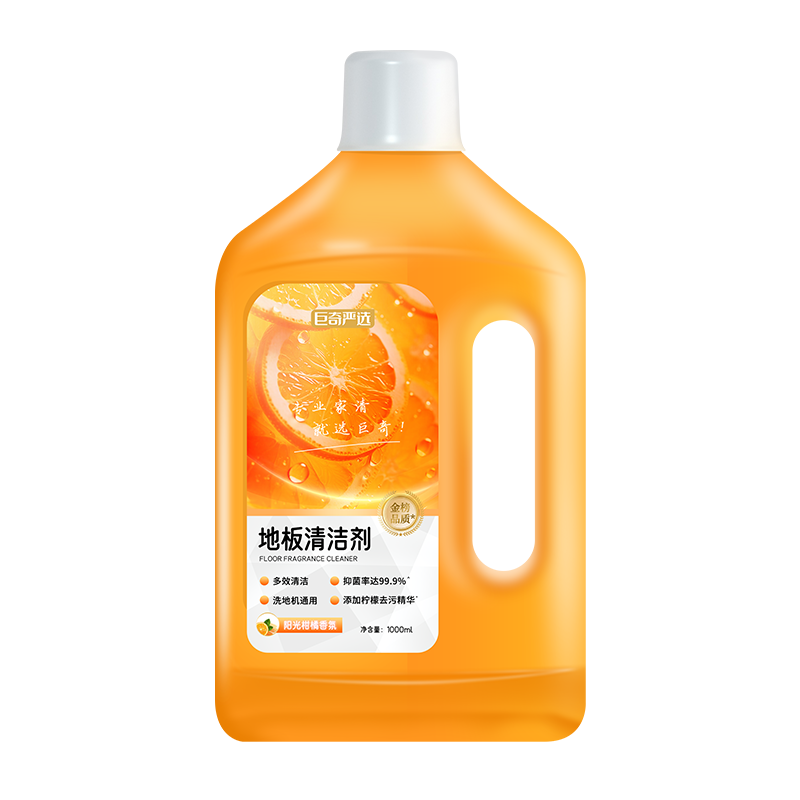 巨奇（JUQI）地板清洁剂（单位：瓶） 橙色柑橘味1000ml*1瓶