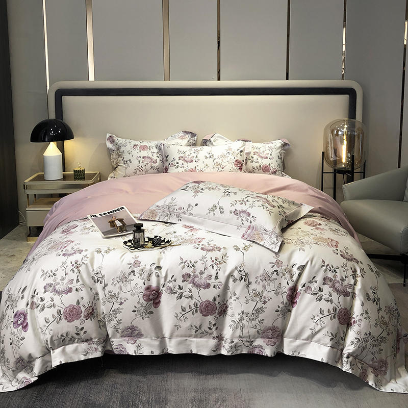 雅鹿60支贡缎长绒棉四件套2*2.3米（单位：床） 薇丽