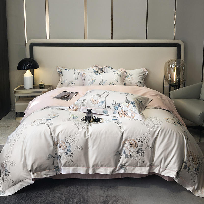 雅鹿60支贡缎长绒棉四件套2*2.3米（单位：床） 司唯