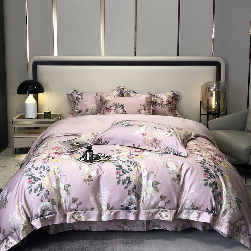 雅鹿60支贡缎长绒棉四件套2*2.3米（单位：床） 黛丽儿