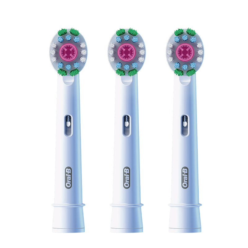 欧乐B 3D美白型牙刷头EB18pRX-3（单位：个） 白色