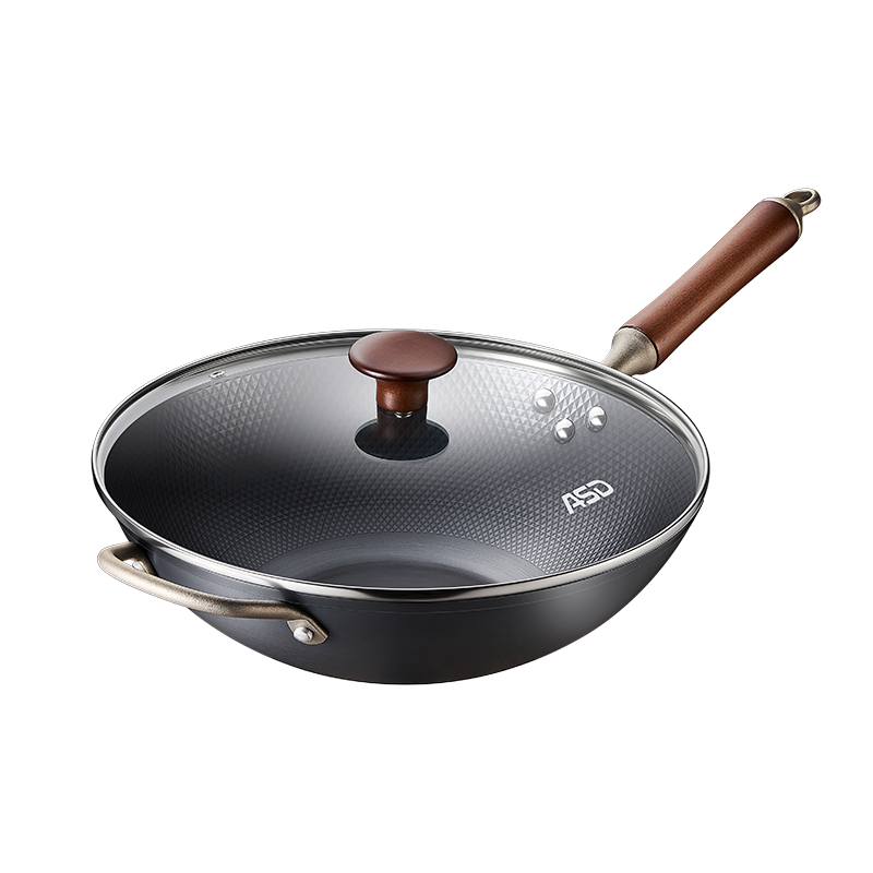 爱仕达锈不了新四代精铁炒锅CF32A13WG	32cm（单位：套） 钢色