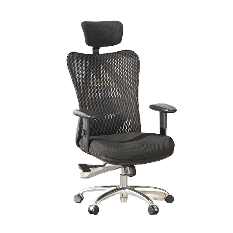 西昊 M18 人体工学电脑椅子家用人工力学座椅转椅撑腰护背办公椅 M18黑网单位：张 黑色