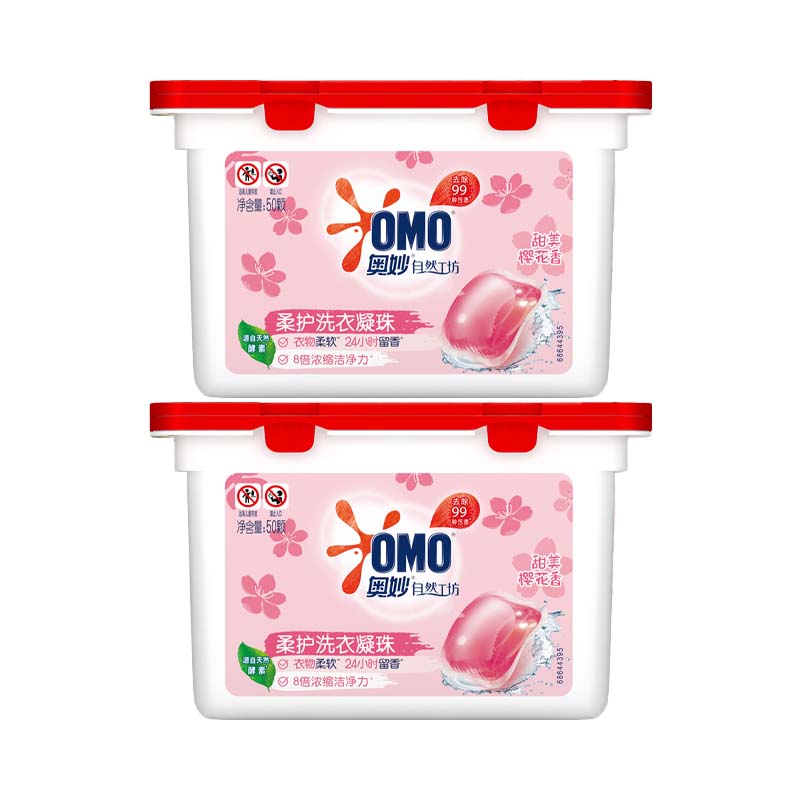 奥妙樱花柔护洗衣凝珠100颗洗衣球（单位：盒）  