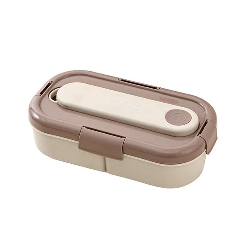 沃德百惠（WORTHBUY） G20292-21 便携分格饭盒可微波炉加热便当盒（单位：个） 卡其色