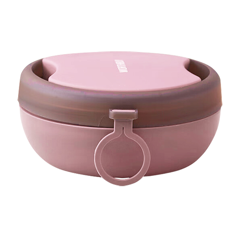 沃德百惠 G20453-2 304不锈钢便携碗（单位：个） 珊瑚粉