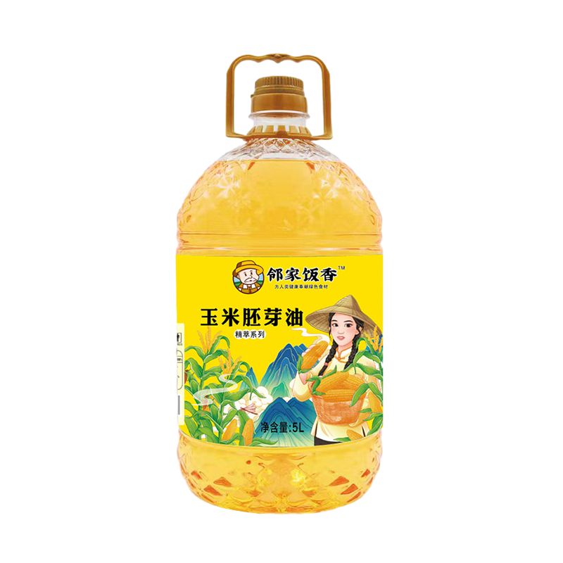 邻家饭香 压榨一级玉米胚芽油 非转基因  精粹系列 5L/桶 YF156 金色