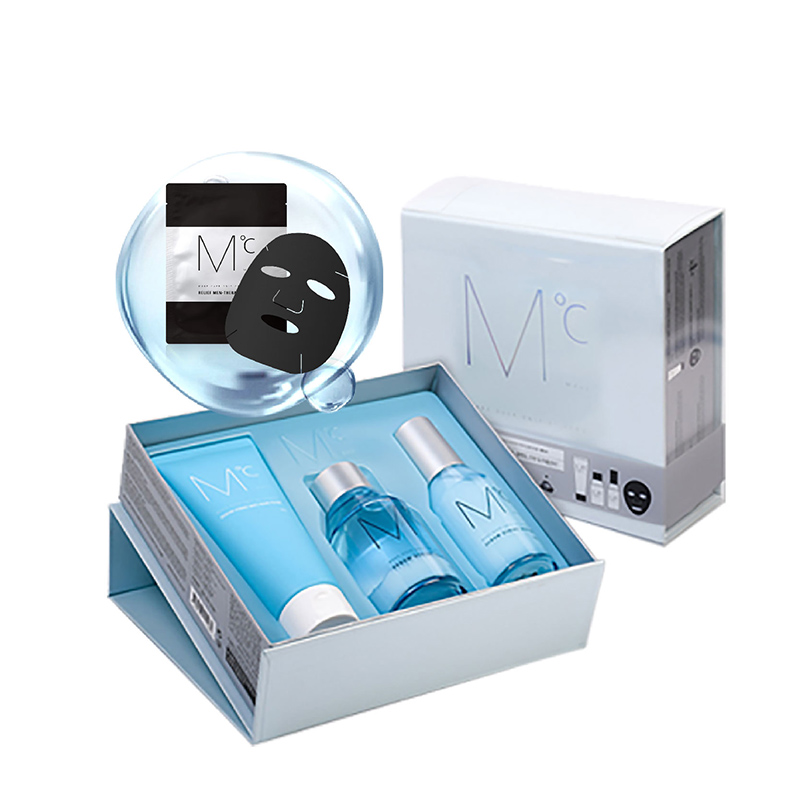 蒙度士（MdoC） 男士控油护肤四件套礼盒清爽保湿修护 8809503111280 150g+150ml+100ml+36ml 深蓝色（单位：盒）
