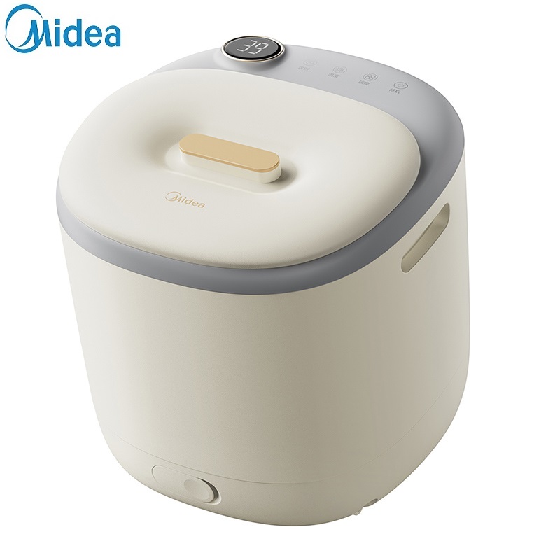 美的（Midea）泡脚桶足浴盆 500W全自动按摩洗脚盆 ZL1P（单位：台） 象牙色