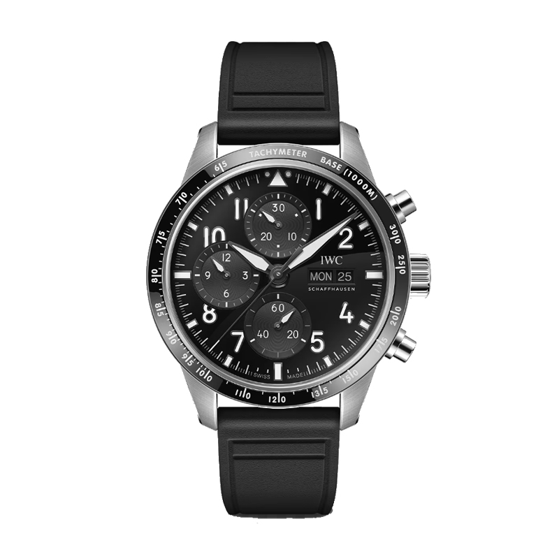 IWC万国 飞行员系列高性能计时机械手表男表 AMG特别版 IW388305（单位1块） 黑色