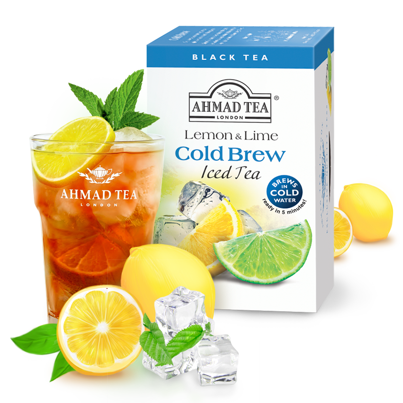 AHMAD TEA亚曼&middot;冷泡柠檬红茶2g*20包 枫叶色