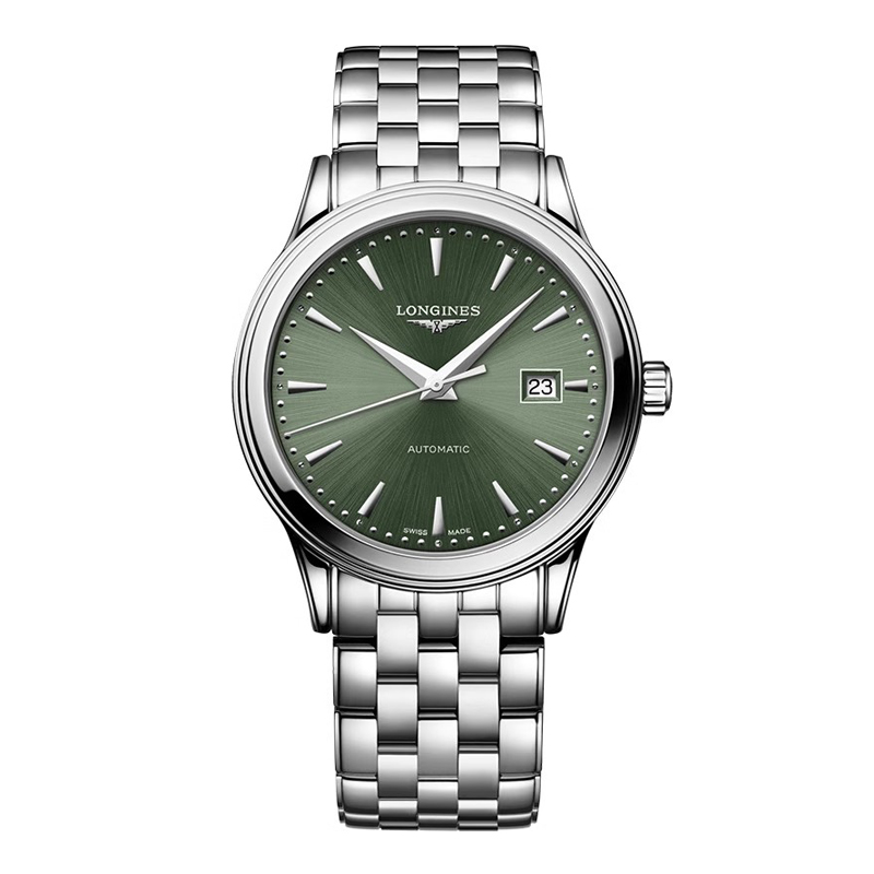 浪琴Longines 军旗系列机械手表男表 L4.984.4.02.6（单位1块） 绿色
