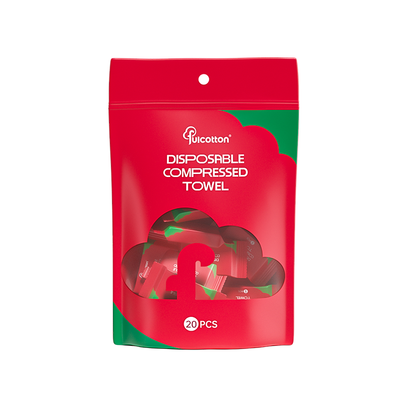 棉柔世家一次性压缩洗脸毛巾 加厚旅行便携洗脸巾美容洁面巾酒店浴巾3包【21*30cm】装60粒 红色