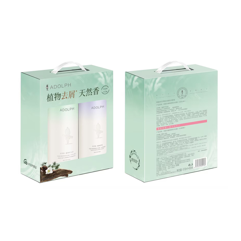 阿道夫天然香去屑洗沐套组（头皮去屑洗发露618ml+水润舒缓沐浴露400ml）单位：套 绿色