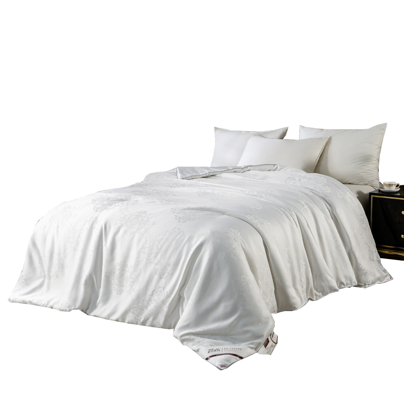 紫韵臻享大提花蚕丝被200*230CM   单位：（床） 白色