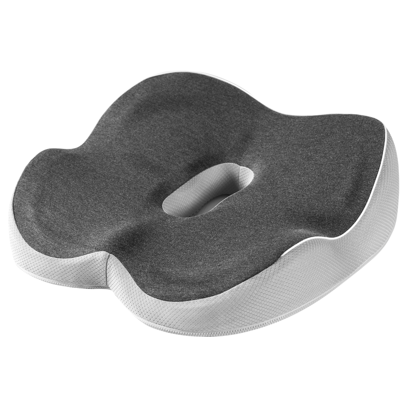 PPW 坐垫 办公室椅子垫痔疮减压透气垫子久坐神器增高屁股垫汽车座垫 竹炭基款单位：个 铁灰色