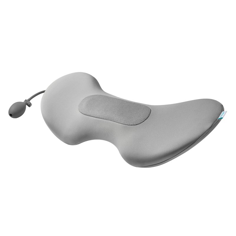 PPW腰枕垫床上腰托腰椎枕睡觉腰垫腰间盘睡眠垫腰孕妇侧睡垫腰椎垫 翼形顶腰减压枕【气动款】单位：个 灰色