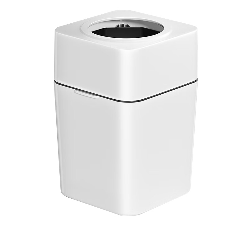 五月花家用压圈垃圾桶13.5L厨房客厅办公高颜值百搭 WYH-GB1025（单位：个） 白色