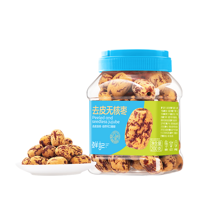 鲜记 去皮无核枣200g（单位：罐） 宝石蓝