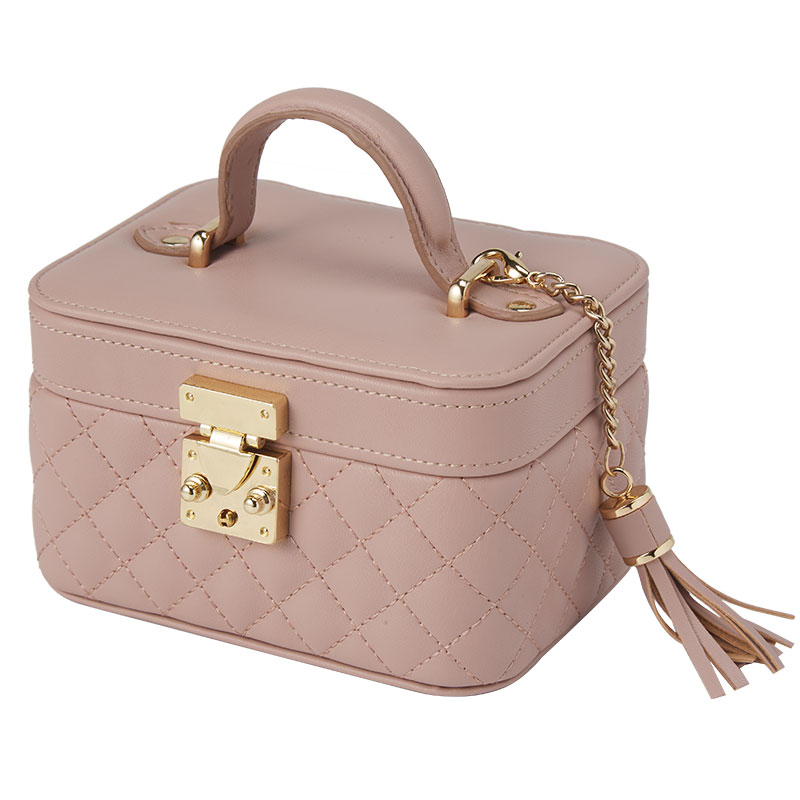 多样屋小香风首饰盒/小（单位：只） 藕粉 藕粉色