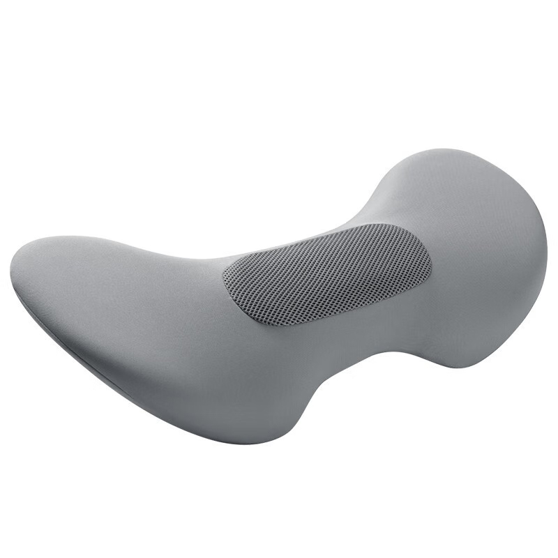 PPW腰枕垫床上腰托腰椎枕睡觉腰垫腰间盘睡眠垫腰孕妇侧睡垫腰椎垫 翼形顶腰减压枕两侧包裹呵护单位：个 灰色