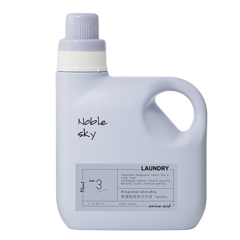 初见天空氨基酸香氛洗衣液(海屿青柏)1L（单位：瓶） 水蓝色