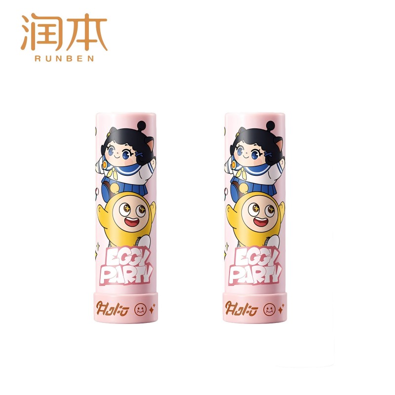 润本（RUNBEN）蛋黄油特护润唇膏4.2g&times;2支（芝芝莓莓） 单位：支 粉色