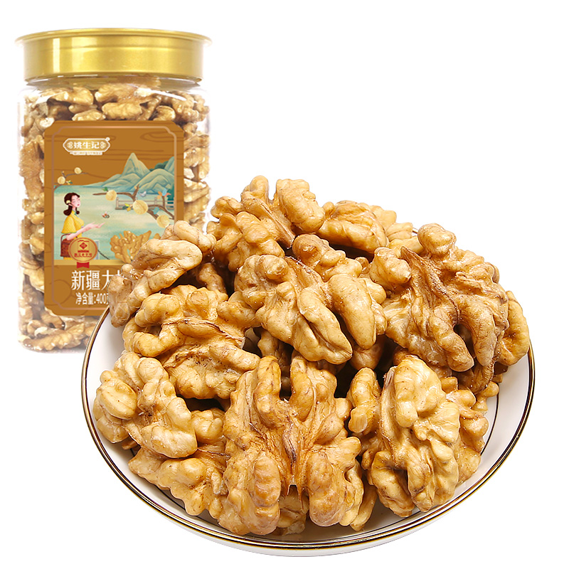 姚生记 好吃 新疆 健康 新疆核桃仁400g*1罐 黄色（单位：罐）