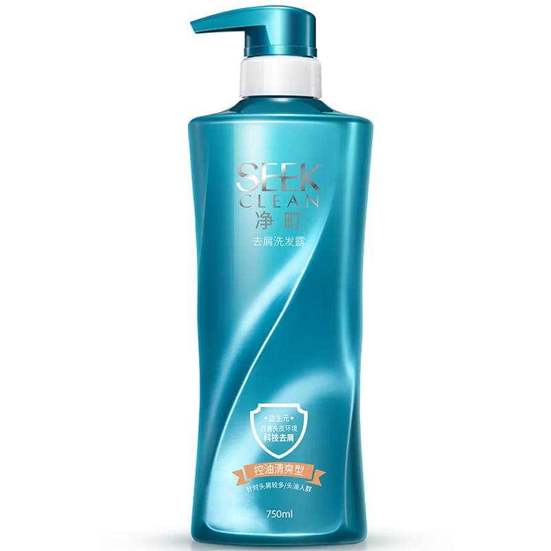 净町 去屑洗发露（控油清爽型）750ml（单位：瓶） 水蓝色