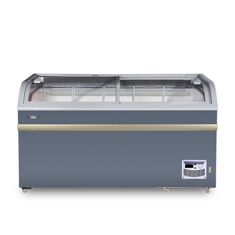 星星（XINGX） SD/SC-500BY 500升冰柜商用卧式展示柜圆弧面组合柜 灰色