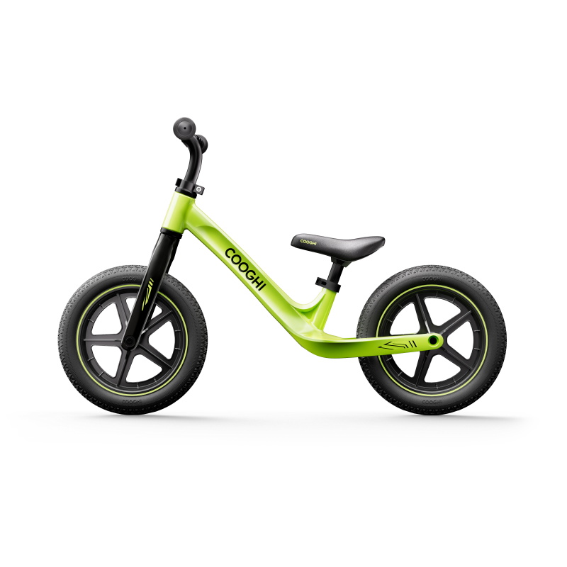 酷骑(COOGHI)S3儿童平衡车宝宝滑行1-2-3-6-8岁小童滑步平行车自行车入门/辆 酷骑绿