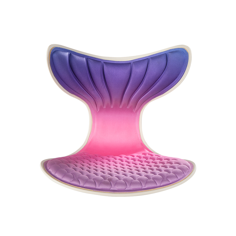 思菲其护腰坐垫s015美人鱼款久坐神器办公室上班减压坐垫紫色靠垫1.1kg/个 单位：个 紫色