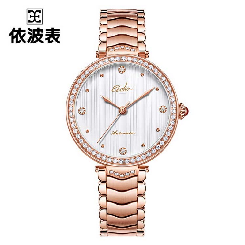 依波(EBOHR) 卡纳系列 机械手表优雅轻奢女表21073128（单位1块） 白色