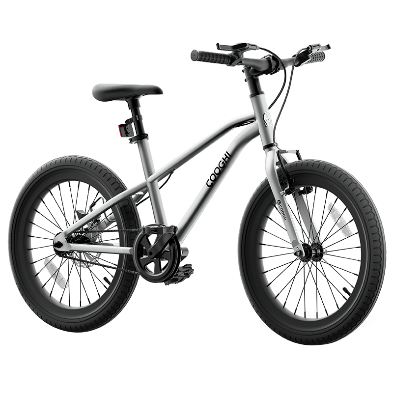 酷骑(COOGH）小飞侠儿童自行车超轻男女小孩3一6岁中大童14/16/18/20寸F3/辆 酷骑F3小飞侠16寸（亮银白）