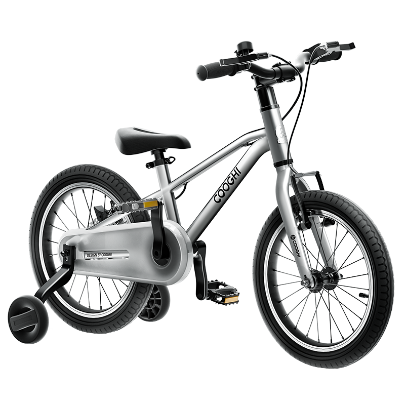 酷骑(COOGH）小飞侠儿童自行车超轻男女小孩3一6岁中大童14/16/18/20寸F3/辆 酷骑F3小飞侠20寸（亮银白）