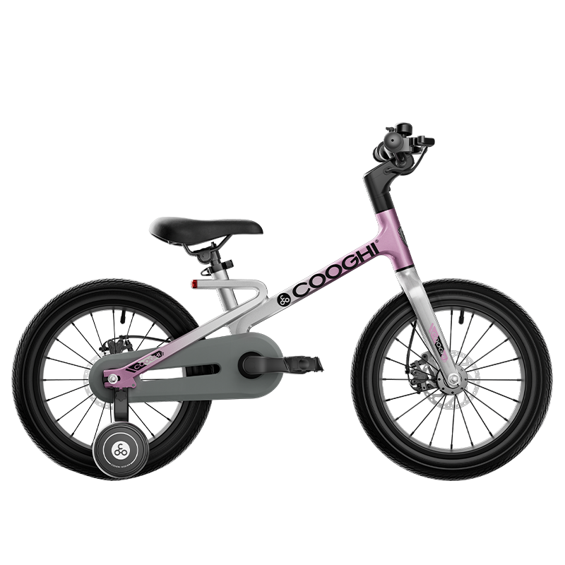 酷骑(COOGHI)F1迅猛龙儿童自行车脚踏车3一6一8一12岁14/16/18/20寸单车/辆 酷骑F1自行车14寸（元气粉）