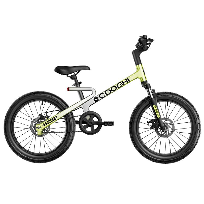酷骑(COOGHI)F1迅猛龙儿童自行车脚踏车3一6一8一12岁14/16/18/20寸单车/辆 酷骑F1自行车20寸（酷骑绿）