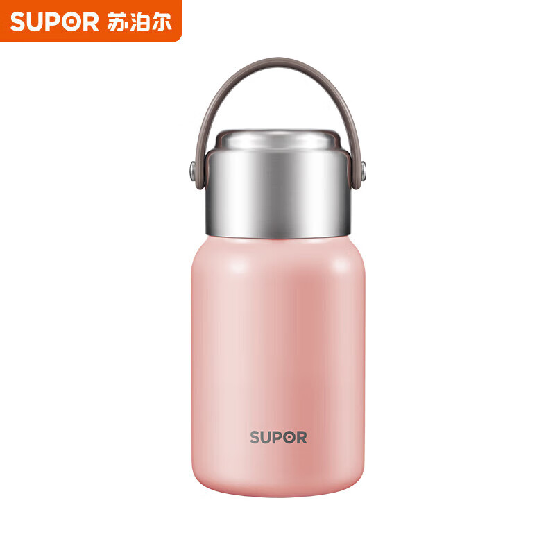 苏泊尔（SUPOR）700ml多饮随享保温杯保温壶 316L不锈钢KCV70BK10/个 棉云粉