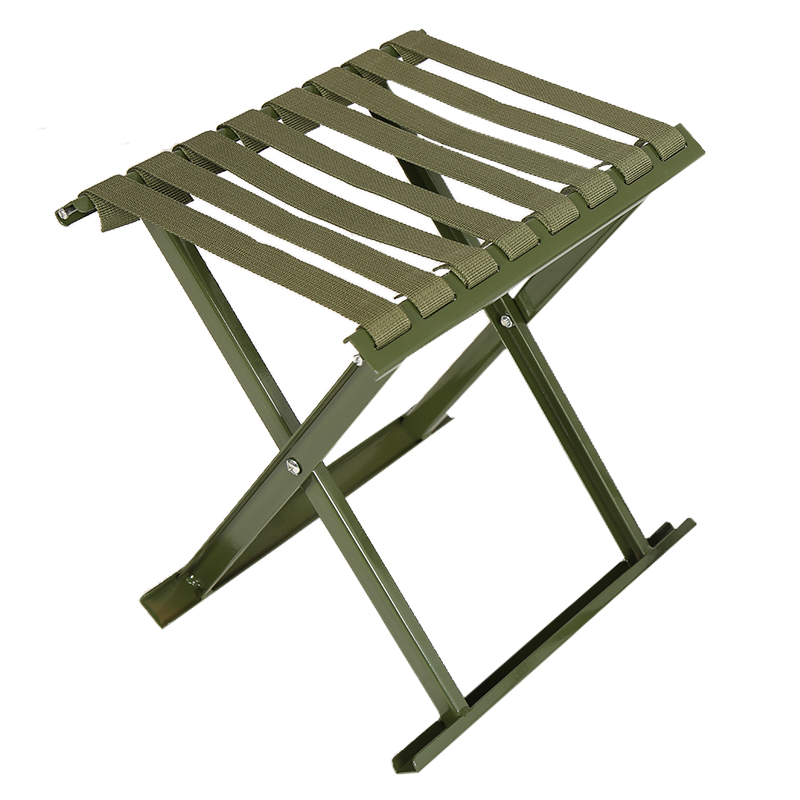 三极 Tri-polar TP8834 加厚折叠槽钢马扎 大号 28*24*32cm （单位：把） 军绿色