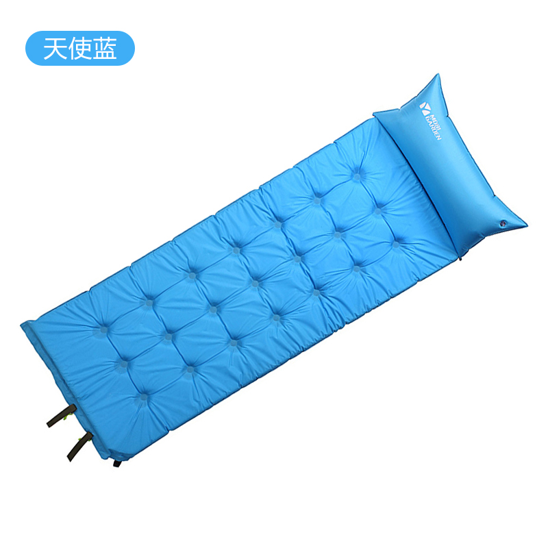 牧高笛（MOBIGARDEN）户外带枕头加宽加厚自动充气垫防潮垫床 摩羯 MF092006/个 天使蓝