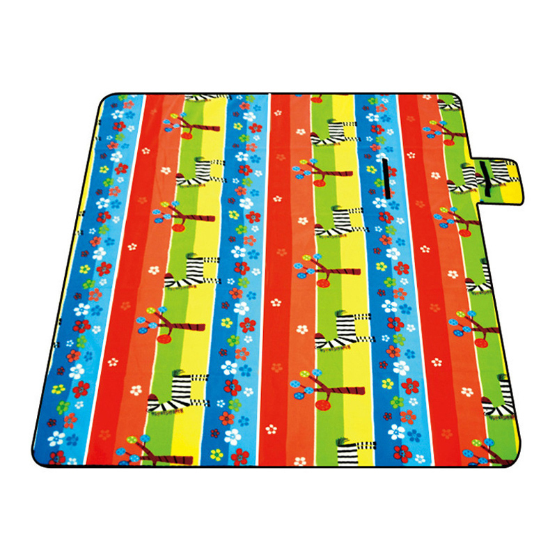 三极 Tri-polar TP1205 防水防潮绒面野餐垫（单位：个） 200*200cm卡通斑马