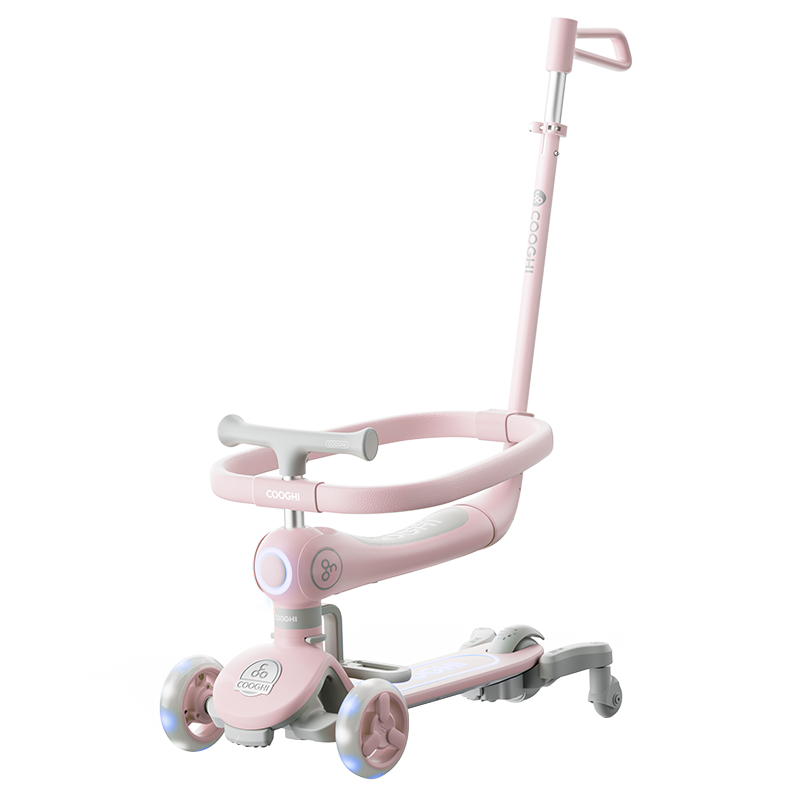 小Q车六合一Q6 发光款（樱霞粉）