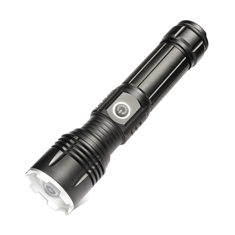 三极 Tri-polar TP5062 USB充电强光P50变焦带电量显示铝合金手电筒（单位：个） 黑色160*34mm