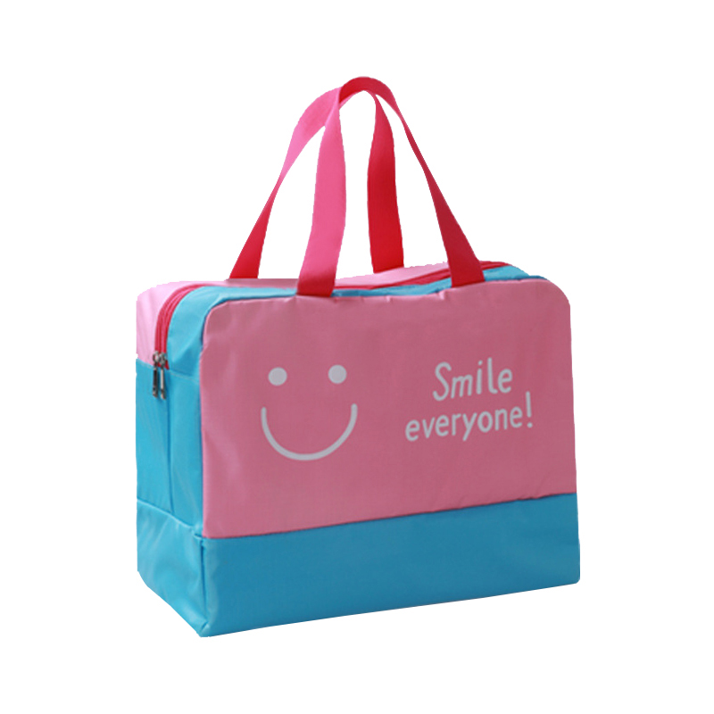 三极 Tri-polar TP1937 运动沙滩干湿分离收纳包 28*36*18cm （单位：个） 粉色笑脸