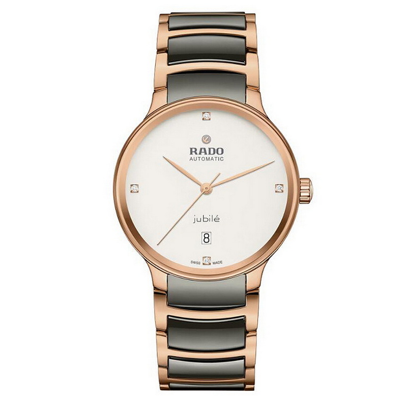 雷达（RADO） 晶萃系列陶瓷镶钻机械中性手表 R30017722（单位1块） 白色