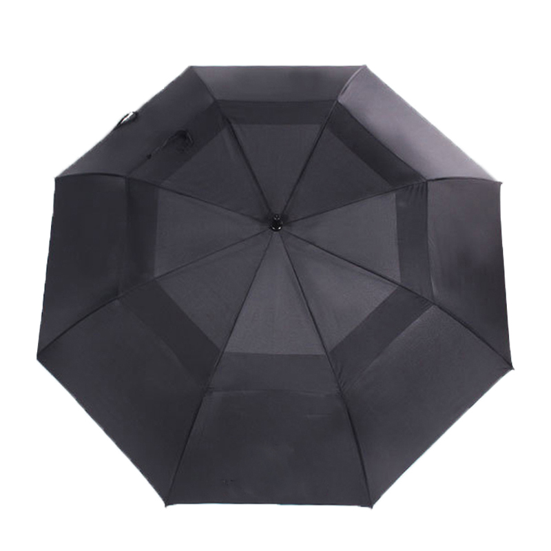 三极 Tri-polar TP7003 假双层直柄双人伞 8骨 （单位：把） 曜石黑