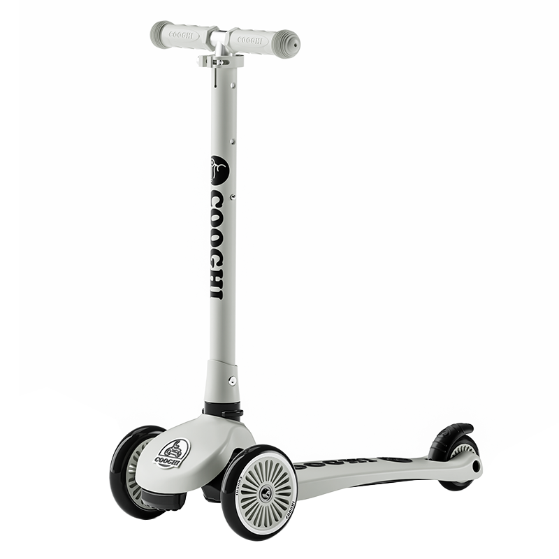 酷骑（COOGHI)V1儿童滑板车3一6一9岁大童可折叠男女童滑滑车小孩踏板溜溜车/辆 酷骑V1小绿车单板经典款(苍穹灰）